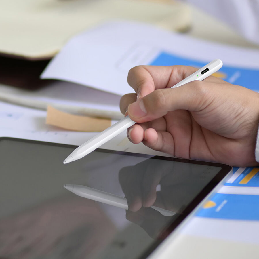 Bix SP02W Universal Android ve iPad Tablet Uyumlu Dokunmatik Bluetooth Stylus Yazı ve Çizim Kalemi Beyaz - 7