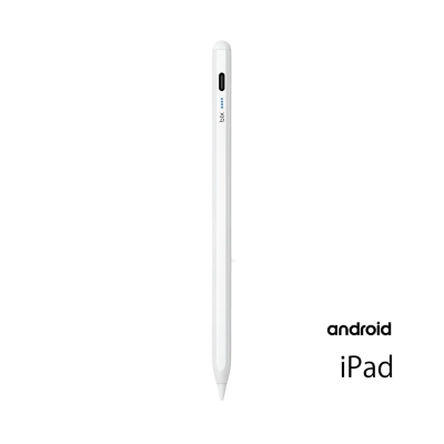 Bix SP04 Stylus Pen Android iPad Universal Kapasitif Ekran Uyumlu Manyetik Çizim Tasarım Tablet Kalemi Beyaz