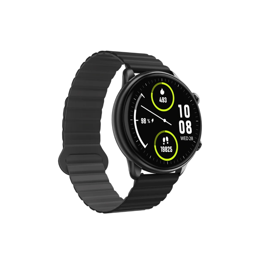 Bix SW02AI 1.43 inç AMOLED Ekran ChatGPT Destekli Bluetooth Telefon Görüşme Tansiyon Nabız Ölçer iOS Android Uyumlu Akıllı Saat Gri Siyah - 2