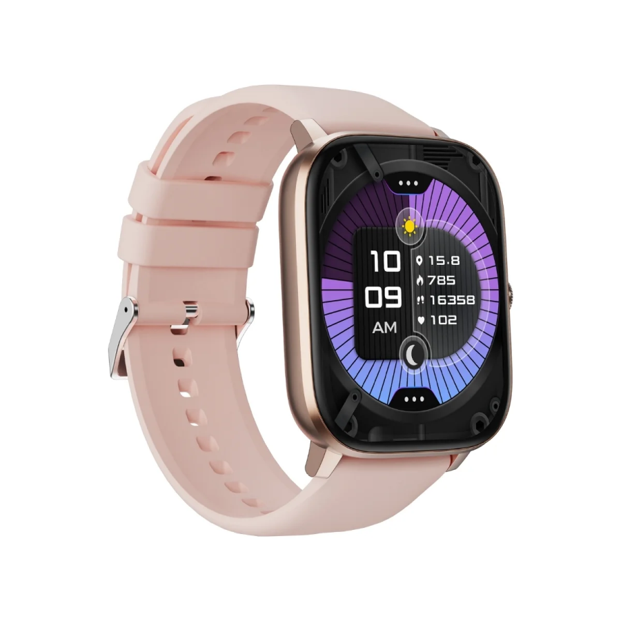 Bix SW03 2.01 inç TFT Geniş Ekran Bluetooth Telefon Görüşme IP67 Suya Dayanıklı Spor ve Sağlık Takip Özellikli iOS Android Uyumlu Akıllı Saat Pembe - 3