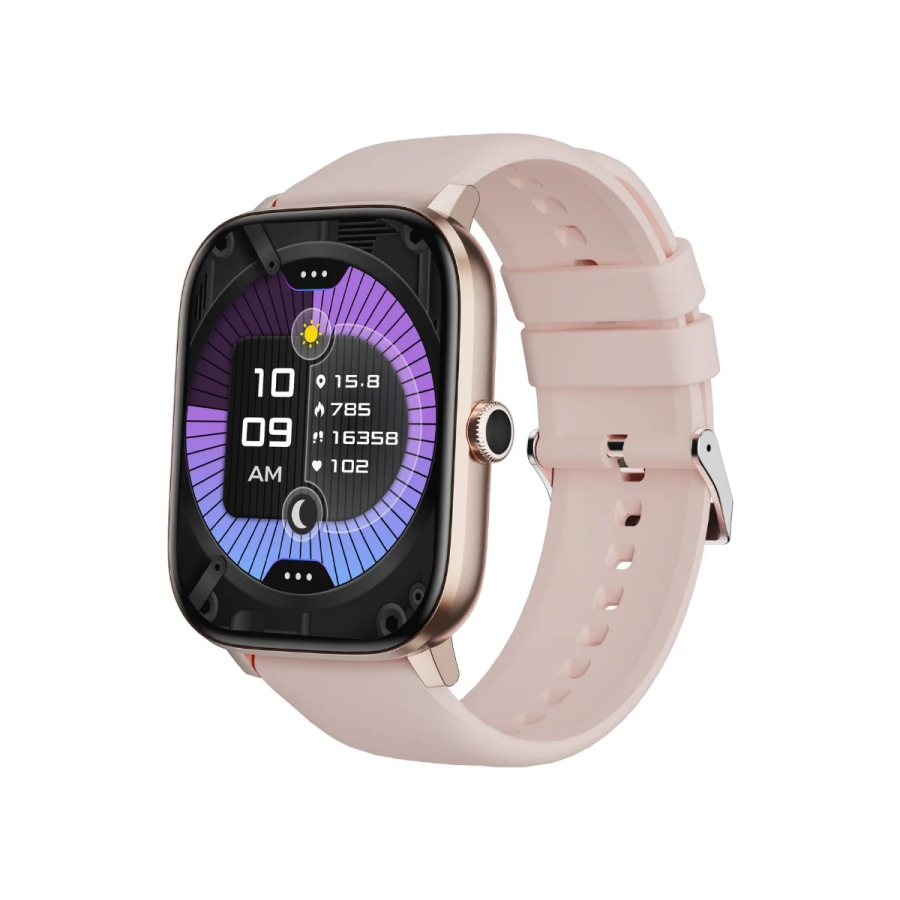Bix SW03 2.01 inç TFT Geniş Ekran Bluetooth Telefon Görüşme IP67 Suya Dayanıklı Spor ve Sağlık Takip Özellikli iOS Android Uyumlu Akıllı Saat Pembe - 1