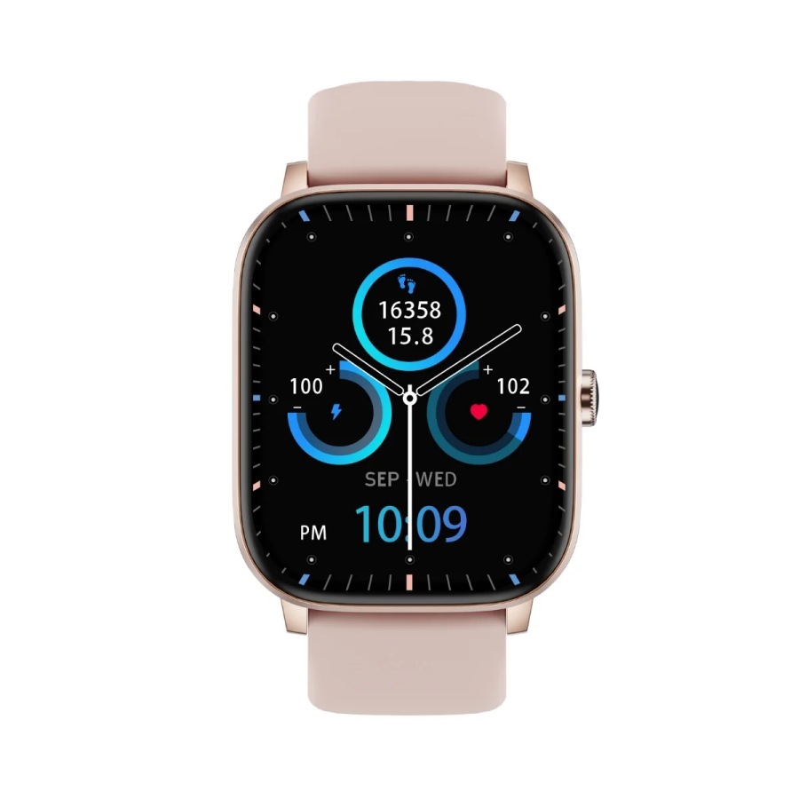 Bix SW03 2.01 inç TFT Geniş Ekran Bluetooth Telefon Görüşme IP67 Suya Dayanıklı Spor ve Sağlık Takip Özellikli iOS Android Uyumlu Akıllı Saat Pembe - 2