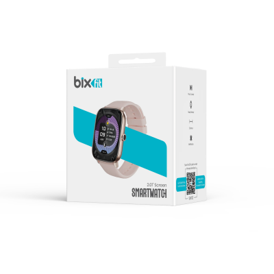 Bix SW03 2.01 inç TFT Geniş Ekran Bluetooth Telefon Görüşme IP67 Suya Dayanıklı Spor ve Sağlık Takip Özellikli iOS Android Uyumlu Akıllı Saat Pembe - 10