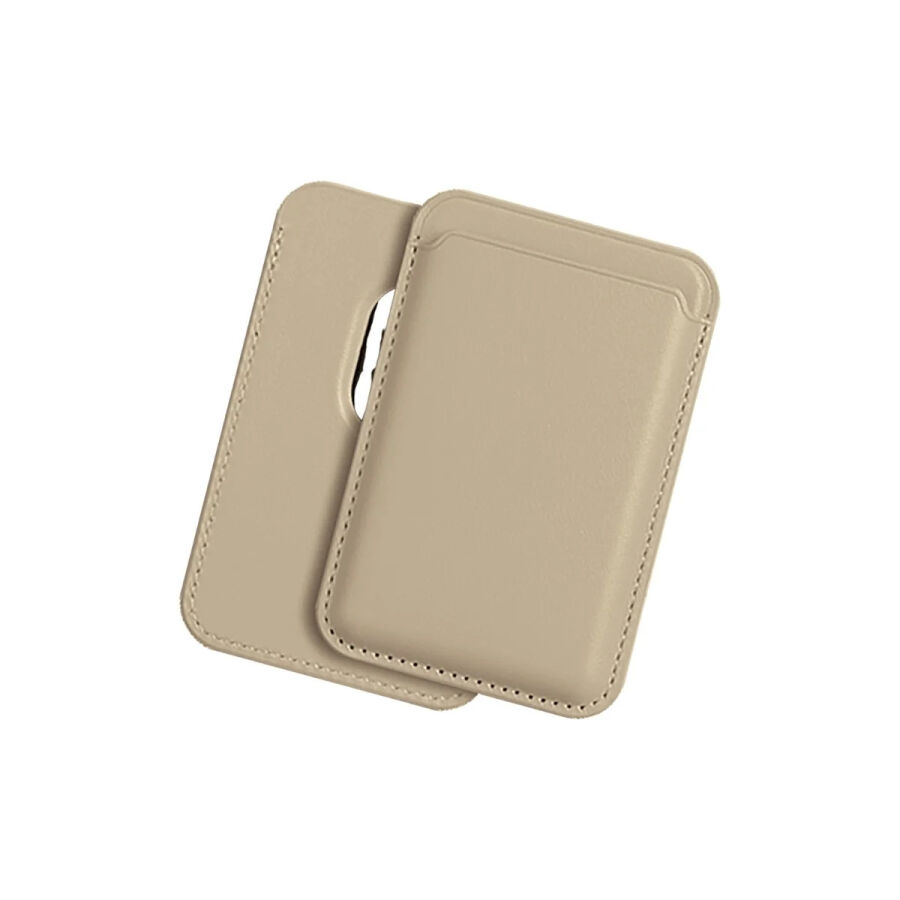 Bix TMW1 iPhone MagSafe Deri Kartlık Manyetik Telefon Cüzdanı Gold - 2