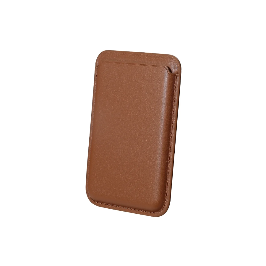 Bix TMW1 iPhone MagSafe Deri Kartlık Manyetik Telefon Cüzdanı Kahverengi - 1