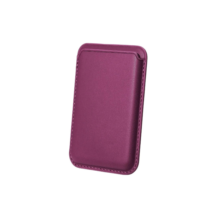 Bix TMW1 iPhone MagSafe Deri Kartlık Manyetik Telefon Cüzdanı Kırmızı - 1