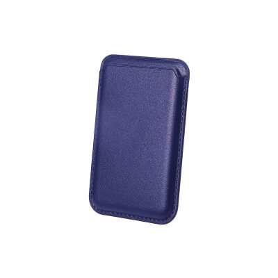 Bix TMW1 iPhone MagSafe Deri Kartlık Manyetik Telefon Cüzdanı New Blue 