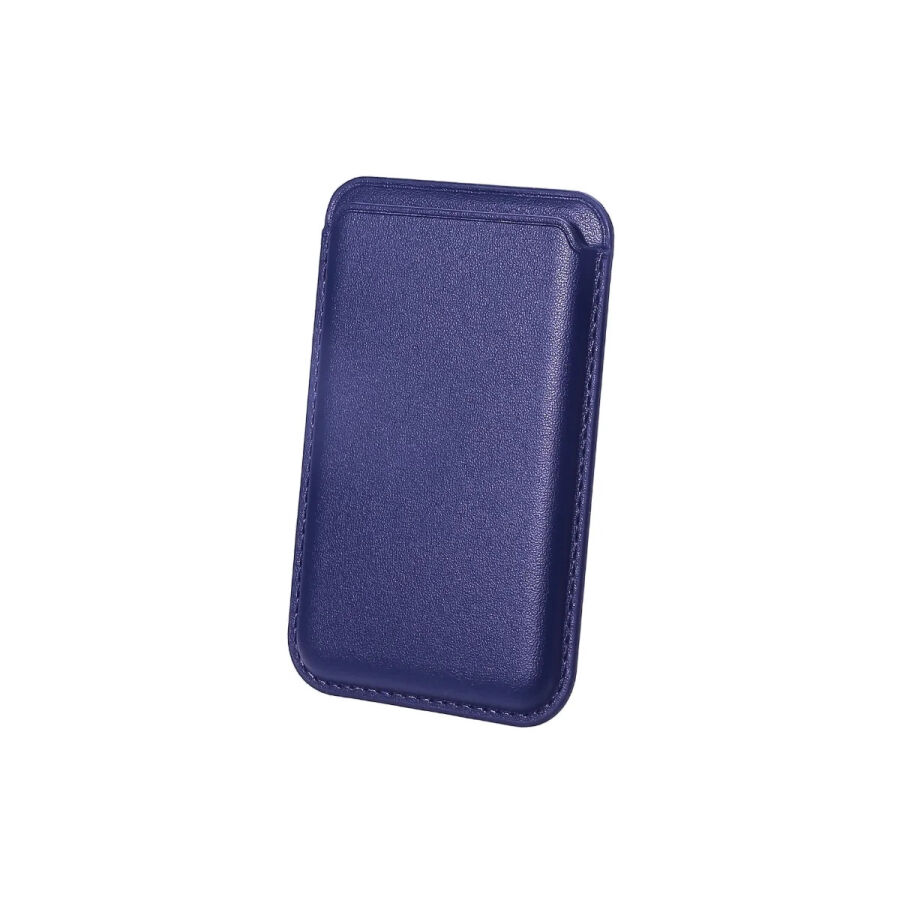 Bix TMW1 iPhone MagSafe Deri Kartlık Manyetik Telefon Cüzdanı New Blue - 1