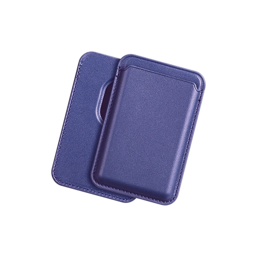 Bix TMW1 iPhone MagSafe Deri Kartlık Manyetik Telefon Cüzdanı New Blue - 2