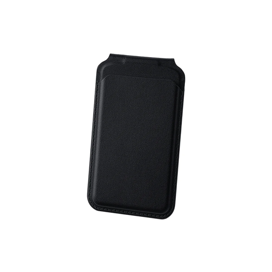 Bix TMW2 iPhone MagSafe Manyetik Deri Kartlık Katlanabilir Standlı Cüzdan Siyah - 1