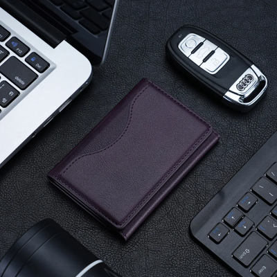 Bix TMW3 iPhone MagSafe Uyumlu Manyetik Deri Kartlık İnce Cüzdan 6 Kart Kapasiteli Mor - 8