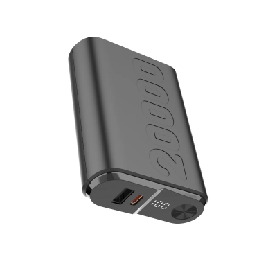 Bix TPB24 20000mAh PD 20W USB-C USB-A QC 3.0 22.5W Süper Hızlı Şarj Destekli Dijital Ekranlı Mini Powerbank Siyah - 4
