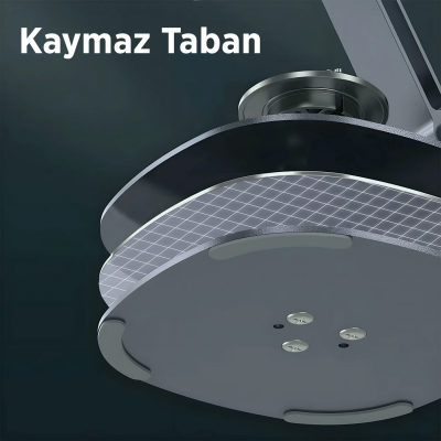 Bix TS01 Katlanabilir 360° Çok Açılı Yükseklik Ayarlı Metal Masaüstü Tablet iPad ve Telefon Standı Gri - 4