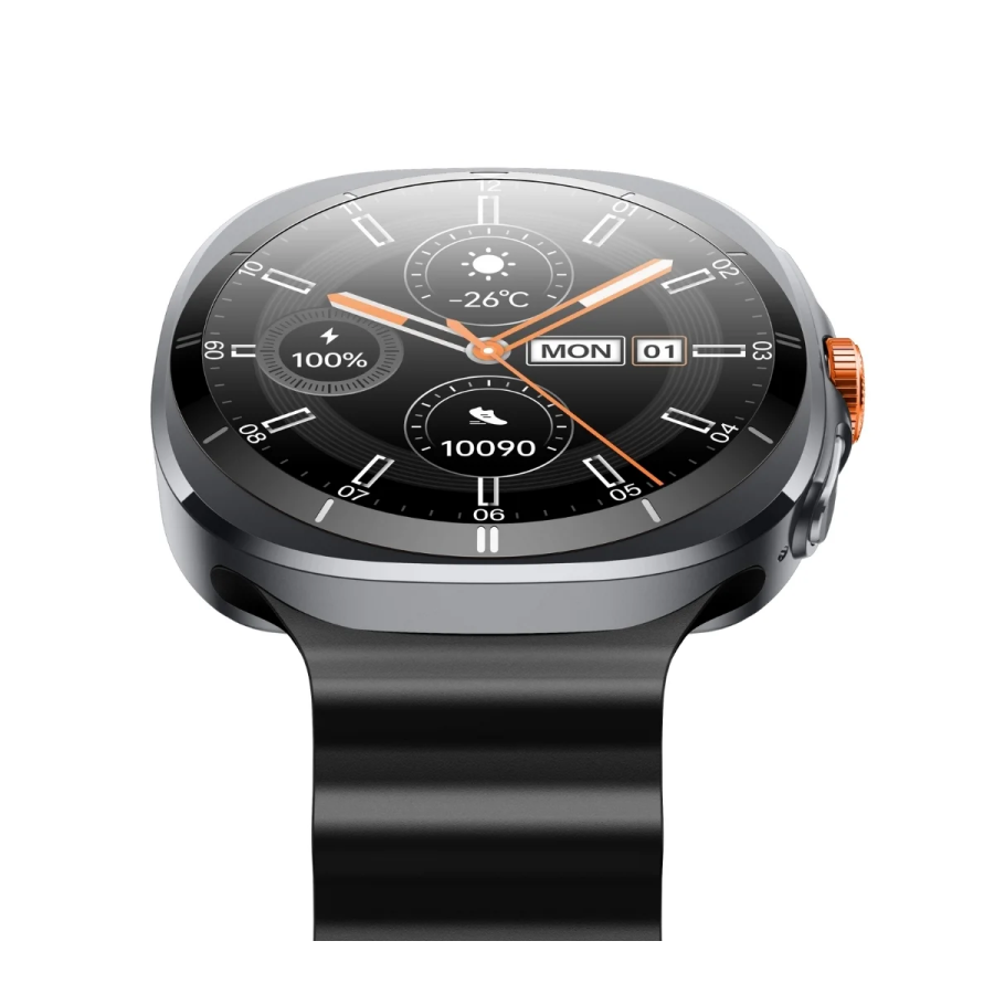 Bix TSW2 1.43 inç AMOLED Ekran Bluetooth 5.3 Telefon Görüşme iOS & Android Uyumlu Metal Akıllı Saat Siyah - 3