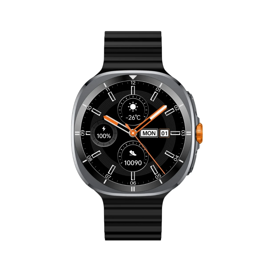 Bix TSW2 1.43 inç AMOLED Ekran Bluetooth 5.3 Telefon Görüşme iOS & Android Uyumlu Metal Akıllı Saat Siyah - 4