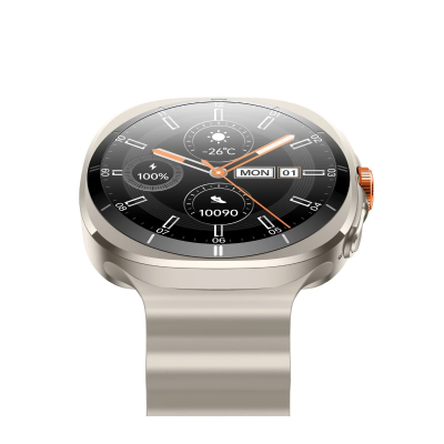 Bix TSW2 1.43 inç AMOLED Ekran Bluetooth 5.3 Telefon Görüşme iOS & Android Uyumlu Metal Akıllı Saat Titanyum - 3