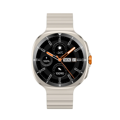 Bix TSW2 1.43 inç AMOLED Ekran Bluetooth 5.3 Telefon Görüşme iOS & Android Uyumlu Metal Akıllı Saat Titanyum - 4