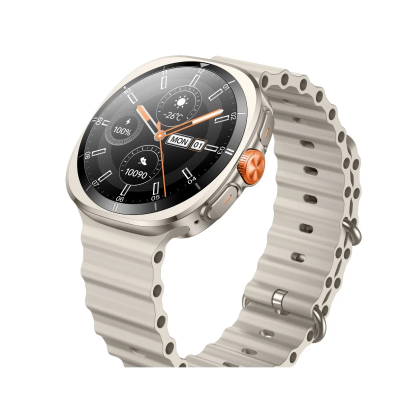 Bix TSW2 1.43 inç AMOLED Ekran Bluetooth 5.3 Telefon Görüşme iOS & Android Uyumlu Metal Akıllı Saat Titanyum - 2