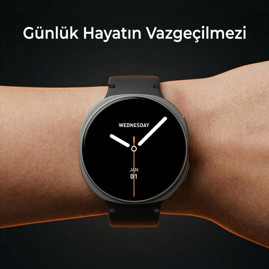 Bix TSW3 42mm Ultra İnce 1.32 inç AMOLED Ekran Bluetooth Aramalı Metal Çerçeve Nabız SpO2 Ölçer Akıllı Saat Mor - 5