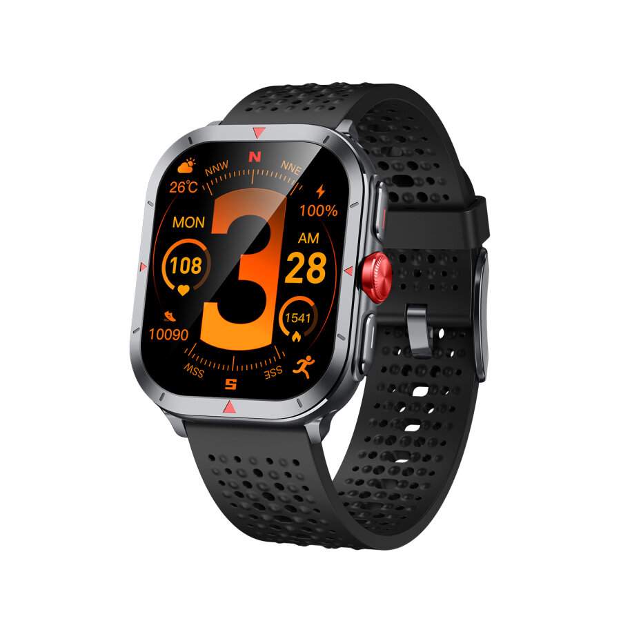Bix TSW5 53mm 2.01 inç Super Retina AMOLED GPS AI Yapay Zeka Bluetooth Aramalı Nabız SpO2 Ölçer Akıllı Saat - 1