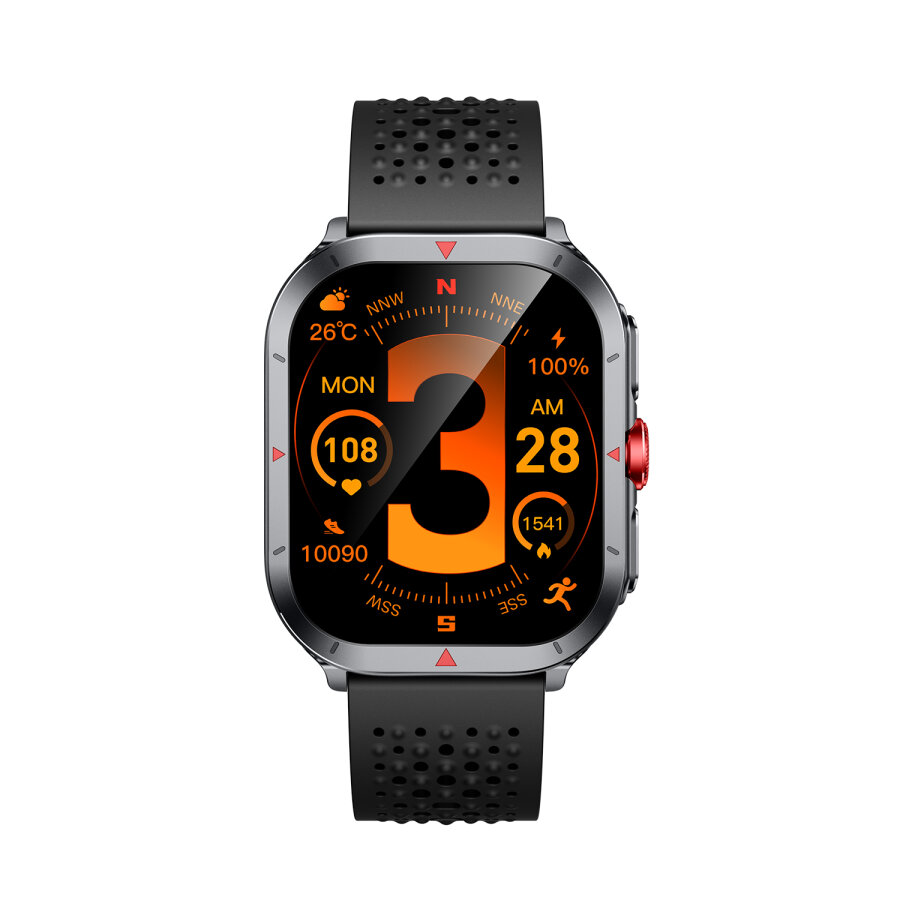Bix TSW5 53mm 2.01 inç Super Retina AMOLED GPS AI Yapay Zeka Bluetooth Aramalı Nabız SpO2 Ölçer Akıllı Saat - 2