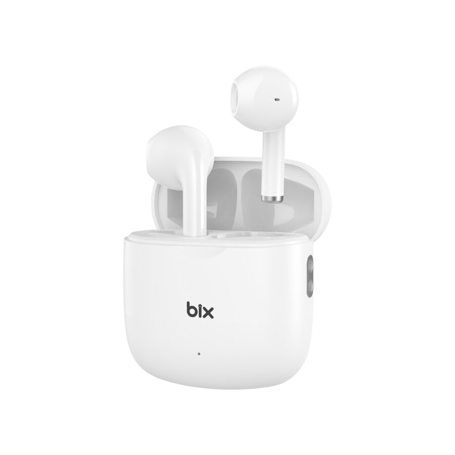 Bix TW11 Bluetooth 5.4 Kablosuz Kulak İçi Kulaklık Çift Mikrofon ENC Gürültü Engelleme Beyaz - 3