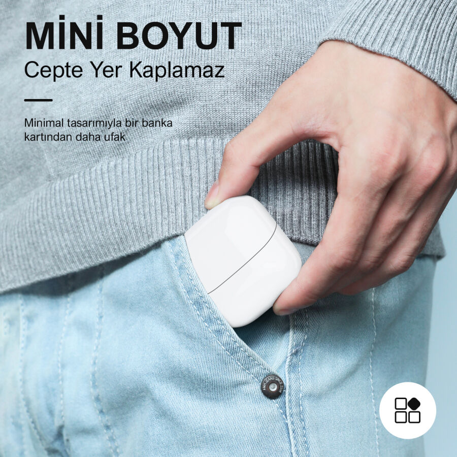 Bix TW5 Soundcraft Bluetooth 5.3 Çift Mikrofonlu TWS Kablosuz Kulak içi Kulaklık Beyaz - 4