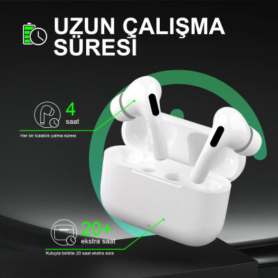 Bix TW6 Soundcraft Bluetooth 5.3 Çift Mikrofonlu TWS Kablosuz Kulak içi Kulaklık - 5