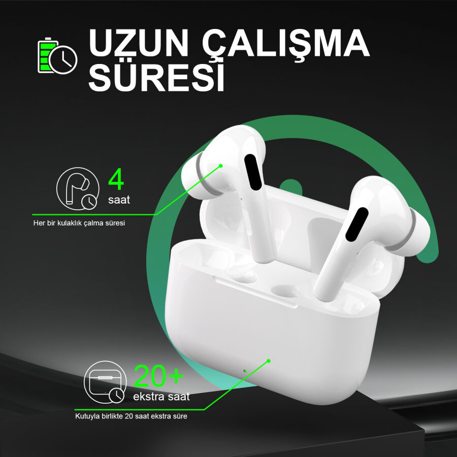 Bix TW6 Soundcraft Bluetooth 5.3 Çift Mikrofonlu TWS Kablosuz Kulak içi Kulaklık - 5