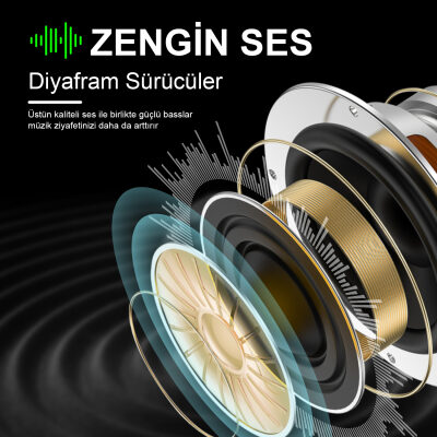 Bix TW6 Soundcraft Bluetooth 5.3 Çift Mikrofonlu TWS Kablosuz Kulak içi Kulaklık - 7