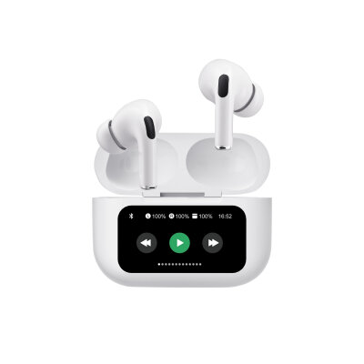 Bix TW8 Soundcraft ANC/ENC Destekli Dokunmatik Dijital Ekranlı Bluetooth 5.4 TWS Kulak içi Kulaklık Beyaz - 1