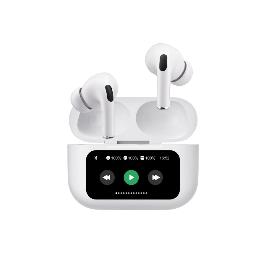 Bix TW8 Soundcraft ANC/ENC Destekli Dokunmatik Dijital Ekranlı Bluetooth 5.4 TWS Kulak içi Kulaklık Beyaz - 1