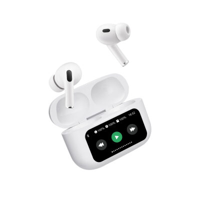 Bix TW8 Soundcraft ANC/ENC Destekli Dokunmatik Dijital Ekranlı Bluetooth 5.4 TWS Kulak içi Kulaklık Beyaz - 6