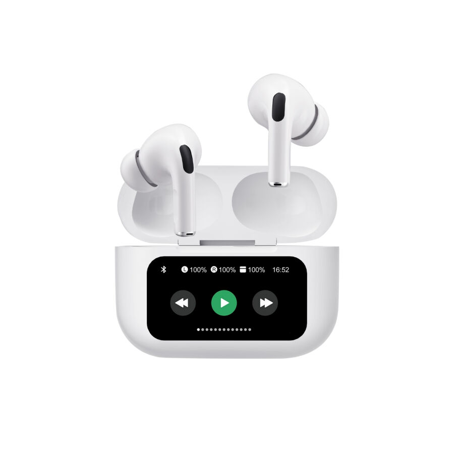 Bix TW8 Soundcraft ANC/ENC Destekli Dokunmatik Dijital Ekranlı Bluetooth 5.4 TWS Kulak içi Kulaklık Beyaz - 1