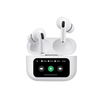 Bix TW8 Soundcraft ANC/ENC Destekli Dokunmatik Dijital Ekranlı Bluetooth 5.4 TWS Kulak içi Kulaklık Beyaz - 1