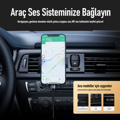 Bix Type-C 3.5mm Aux Hi-Fi Ses Kablosu 1 Metre - 6