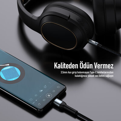 Bix Type-C 3.5mm Aux Hi-Fi Ses Kablosu 1.5 Metre - 7