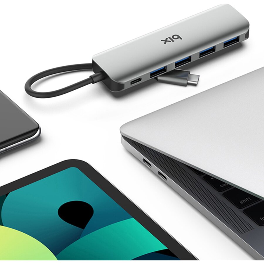 Bix Type-C PD 4 Portlu USB 3.0 Dönüştürücü Hub - 2