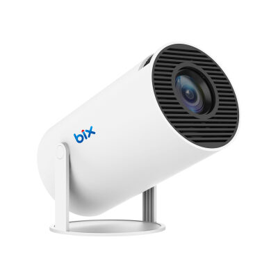 Bix Vega Android Projeksiyon Cihazı HD 1280×720 4K Desteği 170 ANSI Lümen Wifi Bluetooth Mini Akıllı Projektör 