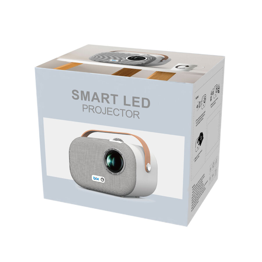 Bix Vega II Android Projeksiyon Cihazı Full HD 1920x1080 4K Desteği 200 ANSI Lümen Wifi Bluetooth Akıllı Projektör - 9