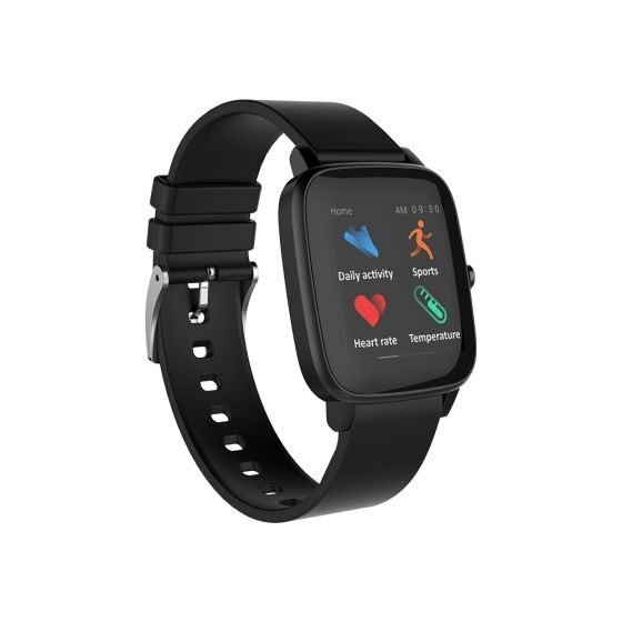 Bix Watch+ SW-02 Adım Nabız Kalori ve Ateş Ölçen Akıllı Saat Siyah - 3