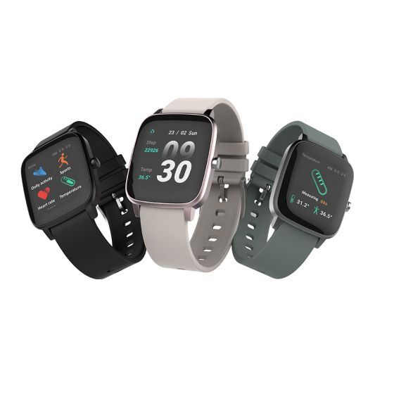 Bix Watch+ SW-02 Adım Nabız Kalori ve Ateş Ölçen Akıllı Saat Siyah - 4