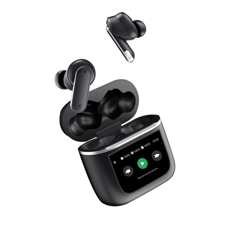 Bix X3 Soundcraft ANC/ENC Destekli Dokunmatik Dijital Ekranlı Bluetooth 5.4 TWS Kulak içi Kulaklık Siyah - 3