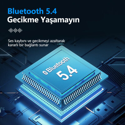 Bix X3 Soundcraft ANC/ENC Destekli Dokunmatik Dijital Ekranlı Bluetooth 5.4 TWS Kulak içi Kulaklık Siyah - 6