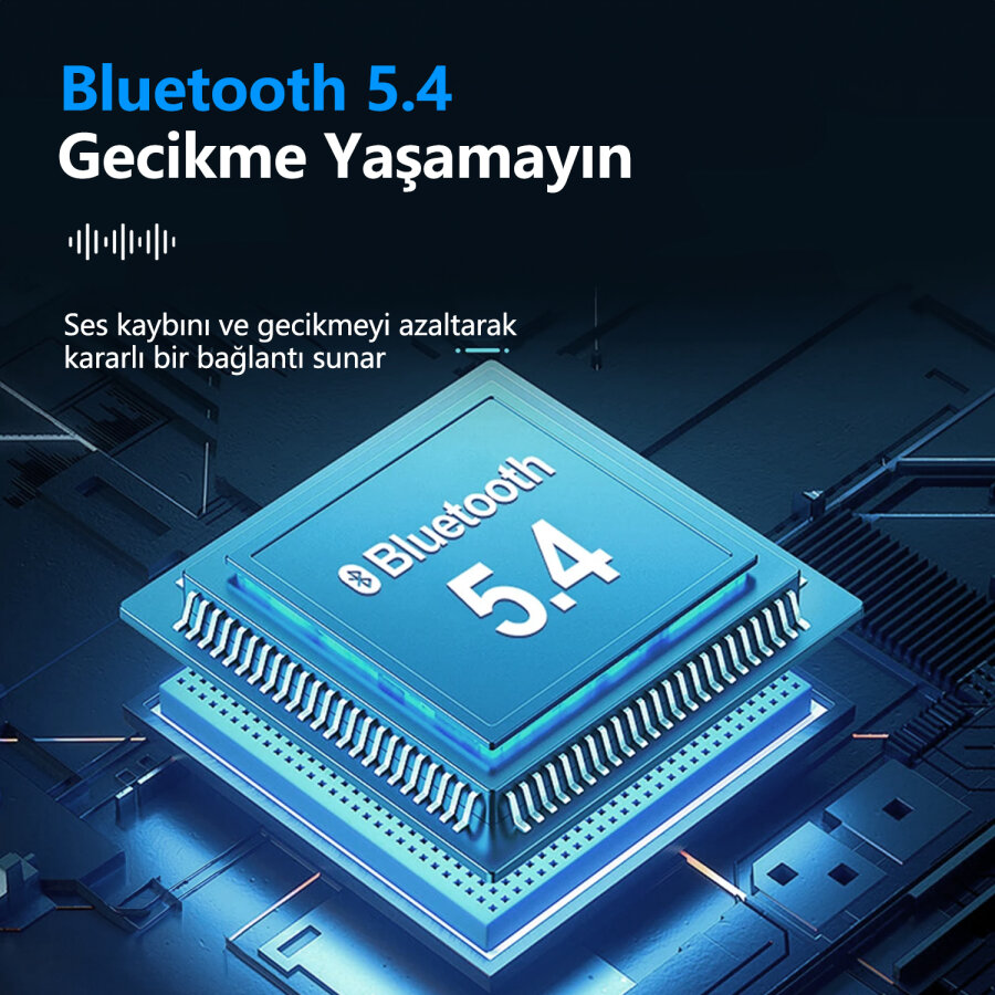 Bix X3 Soundcraft ANC/ENC Destekli Dokunmatik Dijital Ekranlı Bluetooth 5.4 TWS Kulak içi Kulaklık Siyah - 6