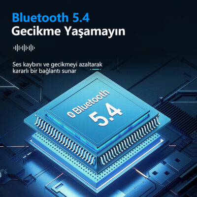 Bix X3 Soundcraft ANC/ENC Destekli Dokunmatik Dijital Ekranlı Bluetooth 5.4 TWS Kulak içi Kulaklık Siyah - 6