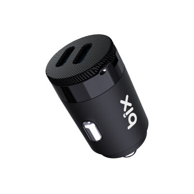 BXCC65C 65W Çift Portlu Type-C Araç Şarj Aleti iPhone & Android & Notebook Mini Araç içi Şarj Cihazı Siyah