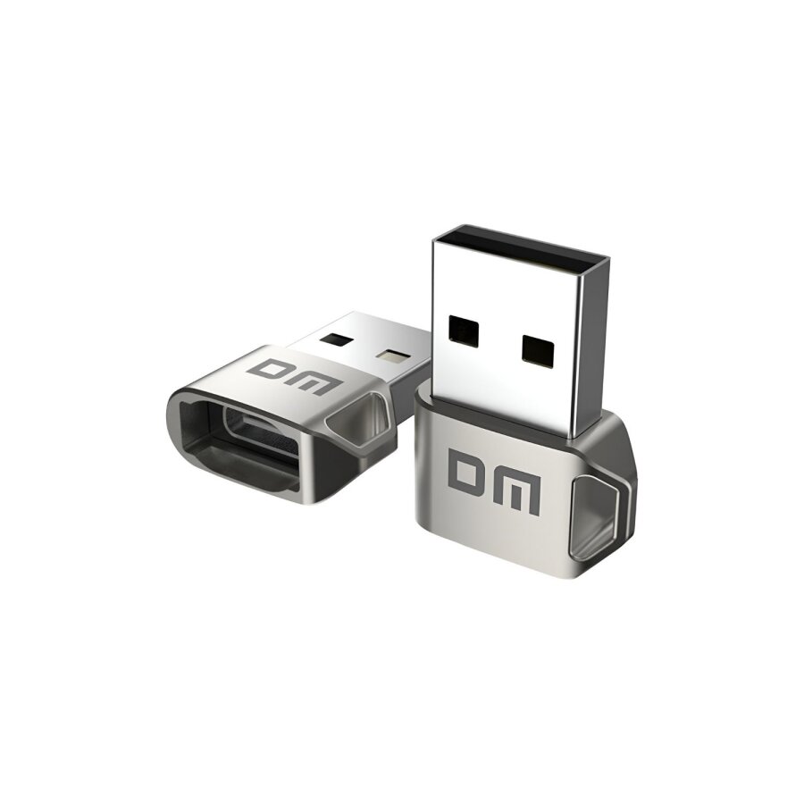 DM AD038 USB to Type-C Metal OTG Çevirici Dönüştürücü Adaptör - 1