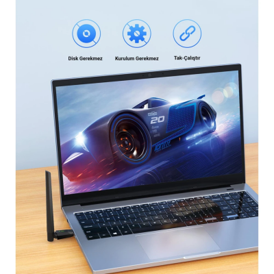 DM AD081 150 Mbps USB Wireless Adaptör Wifi Alıcı Verici Access Point - 4