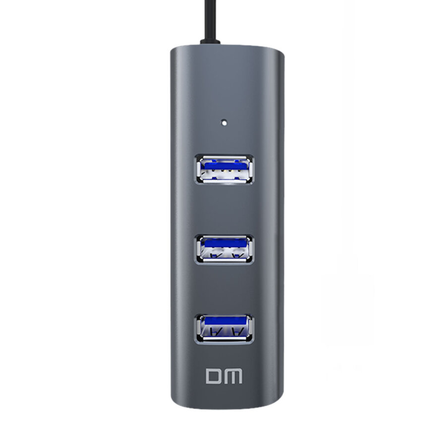DM CHB010 Type-C to USB 3.0 4 Portlu Alüminyum Hub Çoklayıcı - 6